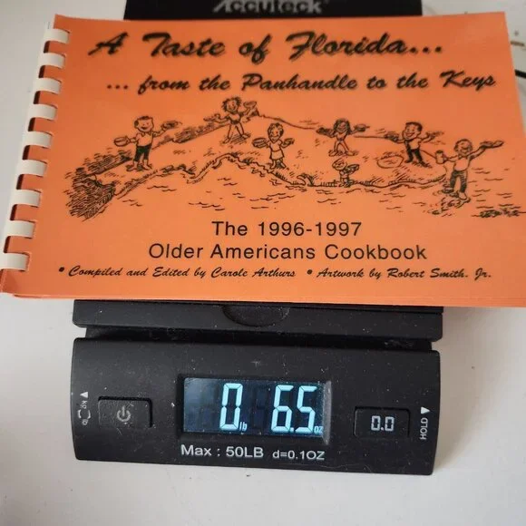 A Taste of Florida Cookbook 1996-97 Spiral Bound “Older Americans Cookbook” - Picture 8 of 8